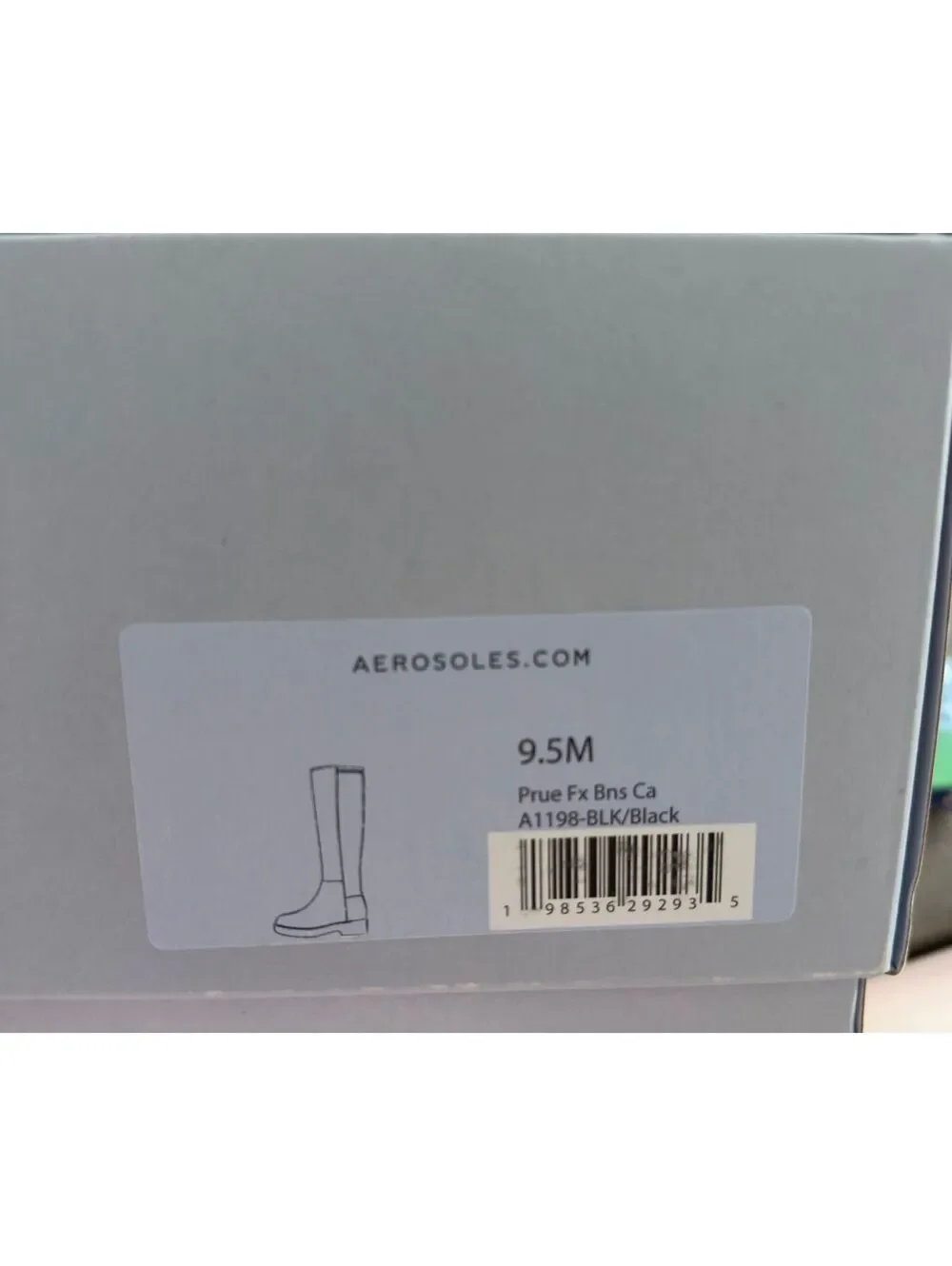 Aerosoles Black Prue Boot Women Size 9.5